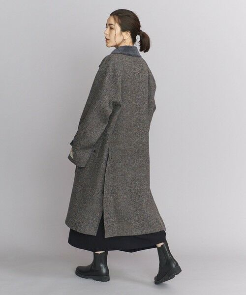 ＜TRADITIONAL WEATHERWEAR＞HEAT TWEED BARGATE ヘリンボーンロング コート