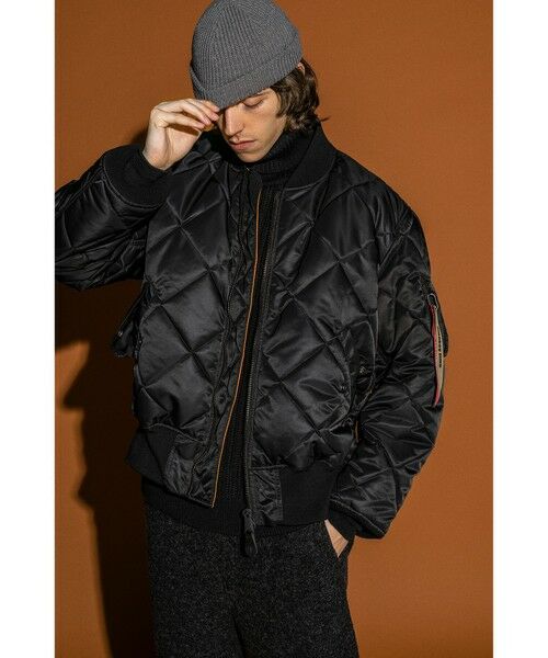 ALPHA INDUSTRIES × monkey time＞ QUILTED MA1/フライトジャケット