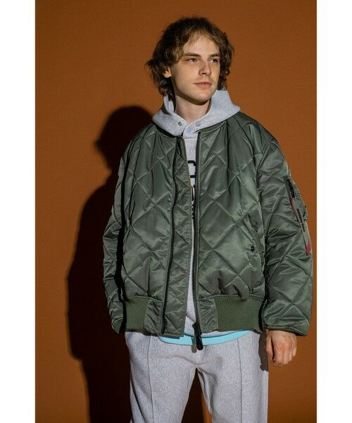 ALPHA INDUSTRIES × monkey time> QUILTED MA1/フライトジャケット