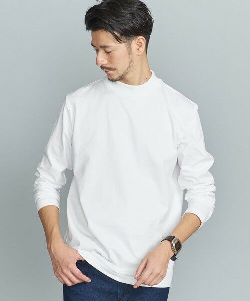 BEAUTY&YOUTH UNITED ARROWS / ビューティー&ユース ユナイテッドアローズ カットソー | 【WEB限定 WARDROBE SMART】 by クリア ガスコットン モックネック カットソー | 詳細2
