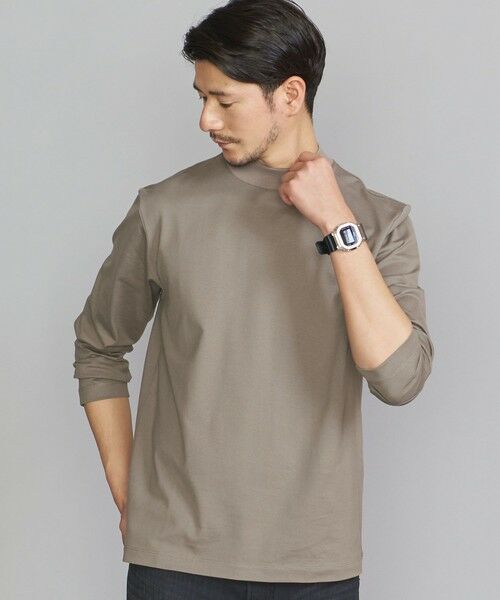 BEAUTY&YOUTH UNITED ARROWS / ビューティー&ユース ユナイテッドアローズ カットソー | 【WEB限定 WARDROBE SMART】 by クリア ガスコットン モックネック カットソー | 詳細24