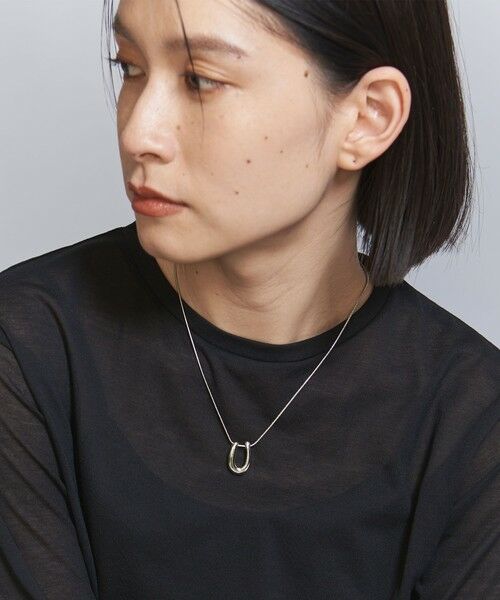 BEAUTY&YOUTH UNITED ARROWS / ビューティー&ユース ユナイテッドアローズ ネックレス・ペンダント・チョーカー | Uモチーフ チェーン ネックレス | 詳細11