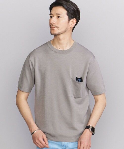 BEAUTY&YOUTH UNITED ARROWS / ビューティー&ユース ユナイテッドアローズ ニット・セーター | 【WEB限定 WARDROBE SMART】by KOKIN 1ポケット ニット Tシャツ | 詳細10