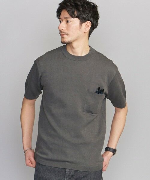 BEAUTY&YOUTH UNITED ARROWS / ビューティー&ユース ユナイテッドアローズ ニット・セーター | 【WEB限定 WARDROBE SMART】by KOKIN 1ポケット ニット Tシャツ | 詳細17