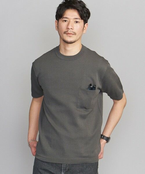 BEAUTY&YOUTH UNITED ARROWS / ビューティー&ユース ユナイテッドアローズ ニット・セーター | 【WEB限定 WARDROBE SMART】by KOKIN 1ポケット ニット Tシャツ | 詳細18