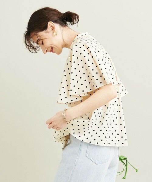 BEAUTY&YOUTH UNITED ARROWS / ビューティー&ユース ユナイテッドアローズ シャツ・ブラウス | 【WEB限定】by ドットフレアスリーブブラウス -ウォッシャブル- | 詳細7