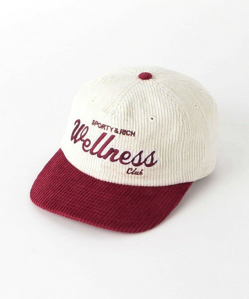 Sporty&Rich × PRINCE＞ WELLNESS CORD CAP/キャップ （キャップ