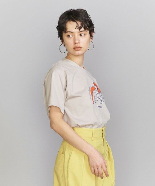 BEAUTY&YOUTH UNITED ARROWS / ビューティー&ユース ユナイテッドアローズ Tシャツ | ＜SUPP.NO ONE ELSE＞コットン プリント Tシャツ | 詳細4