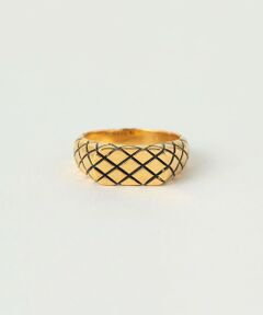 ＜MAPLE＞ QUILTED RING GLD/リング