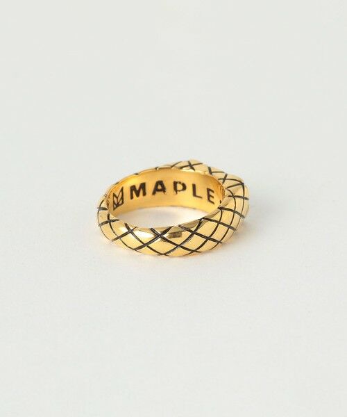 BEAUTY&YOUTH UNITED ARROWS / ビューティー&ユース ユナイテッドアローズ その他 | ＜MAPLE＞ QUILTED RING GLD/リング | 詳細1