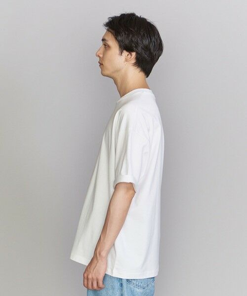 BEAUTY&YOUTH UNITED ARROWS / ビューティー&ユース ユナイテッドアローズ カットソー | 【WEB限定】ロールアップ ワイド テーパード Tシャツ -MADE IN JAPAN- | 詳細6