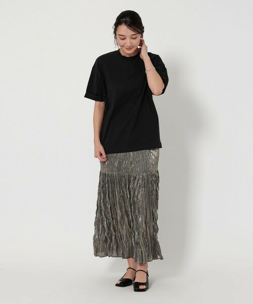 BEAUTY&YOUTH UNITED ARROWS / ビューティー&ユース ユナイテッドアローズ カットソー | 【WEB限定】ロールアップ ワイド テーパード Tシャツ -MADE IN JAPAN- | 詳細15
