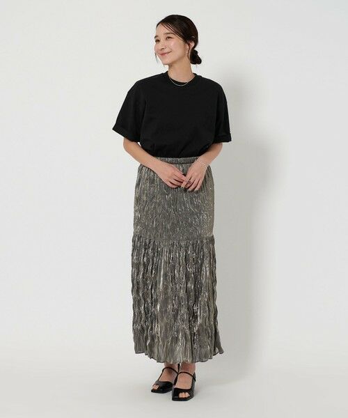 BEAUTY&YOUTH UNITED ARROWS / ビューティー&ユース ユナイテッドアローズ カットソー | 【WEB限定】ロールアップ ワイド テーパード Tシャツ -MADE IN JAPAN- | 詳細18