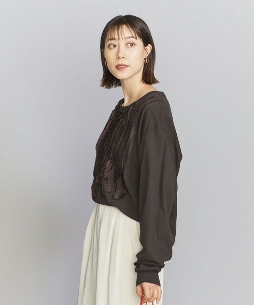 BEAUTY&YOUTH UNITED ARROWS / ビューティー&ユース ユナイテッドアローズ カットソー | 【WEB限定】＜dahl'ia＞リメイク ロングスリーブ プルオーバー | 詳細12