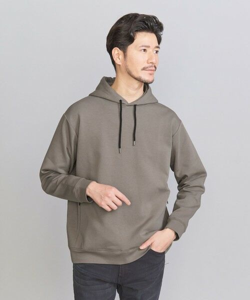 WEB限定 WARDROBE SMART】ダブルニット スウェット パーカー