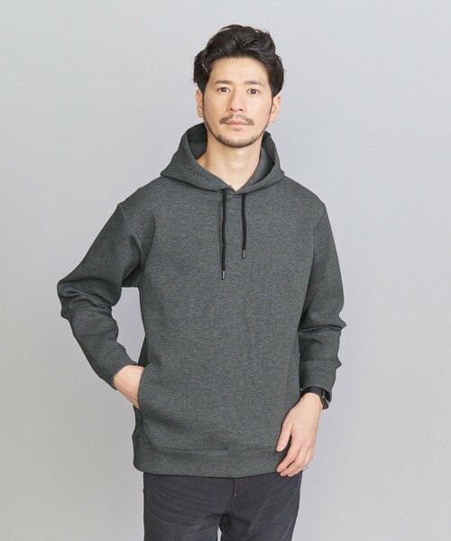 WEB限定 WARDROBE SMART】ダブルニット スウェット パーカー