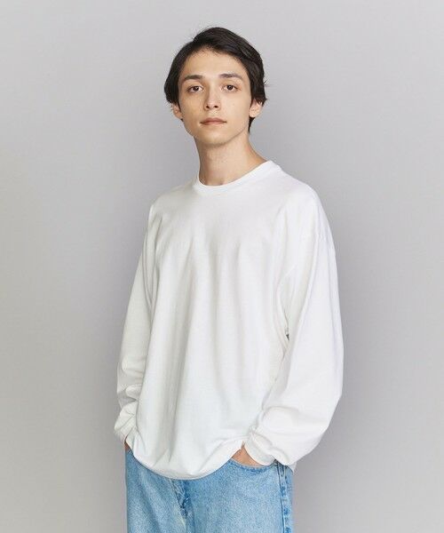 BEAUTY&YOUTH UNITED ARROWS / ビューティー&ユース ユナイテッドアローズ カットソー | 【WEB限定】フィッシュ ロングスリーブ Tシャツ -MADE IN JAPAN- | 詳細1