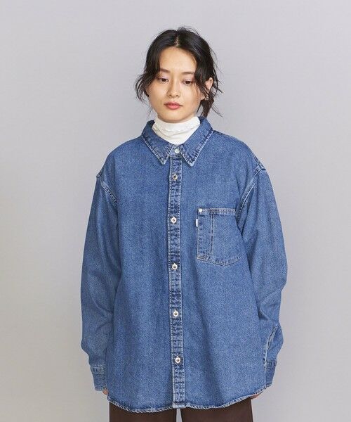 BEAUTY&YOUTH UNITED ARROWS / ビューティー&ユース ユナイテッドアローズ シャツ・ブラウス | ＜LEVI’S(リーバイス)＞SILVER TAB オーバー デニムシャツ | 詳細1