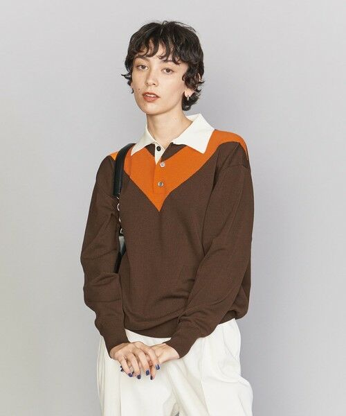 Vライン ポロ ニット プルオーバー ニット セーター Beauty Youth United Arrows ビューティ ユース ユナイテッドアローズ ファッション通販 タカシマヤファッションスクエア