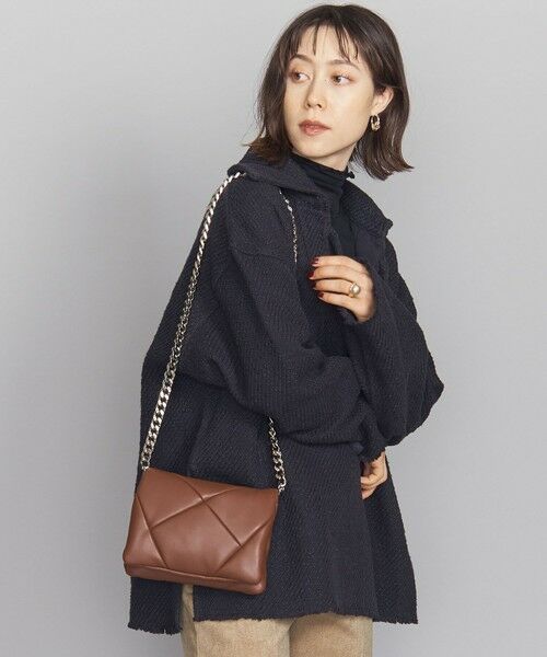 BEAUTY&YOUTH UNITED ARROWS / ビューティー&ユース ユナイテッドアローズ ショルダーバッグ | プク スクエアフラップ ショルダーバッグ -2WAY- | 詳細1