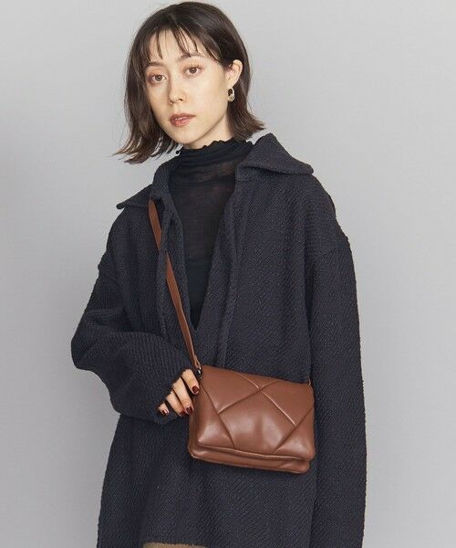 BEAUTY&YOUTH UNITED ARROWS / ビューティー&ユース ユナイテッドアローズ ショルダーバッグ | プク スクエアフラップ ショルダーバッグ -2WAY- | 詳細2