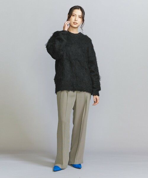 BEAUTY&YOUTH UNITED ARROWS / ビューティー&ユース ユナイテッドアローズ ニット・セーター | 【WEB限定】スーパーシャギー クルーネック ニット | 詳細5