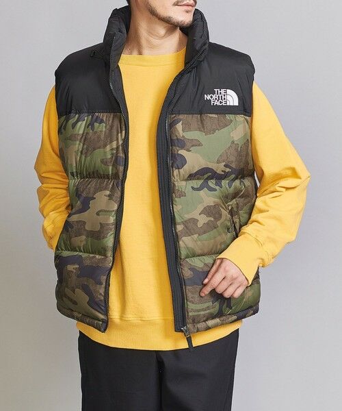 THE NORTH FACE＞ NUPTSE VEST CAMO/ダウンベスト （ダウンジャケット