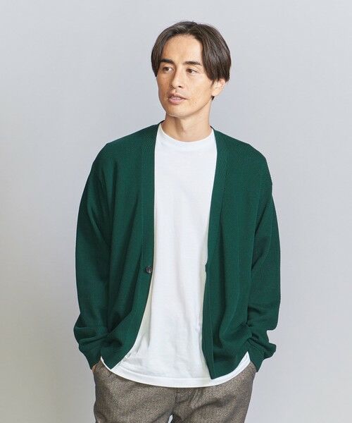 ガス コットン ダイアゴナル 1ボタン カーディガン （カーディガン・ボレロ）｜BEAUTYYOUTH UNITED ARROWS /  ビューティユース ユナイテッドアローズ ファッション通販 タカシマヤファッションスクエア