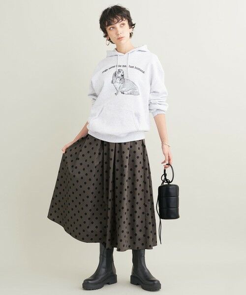 BEAUTY&YOUTH UNITED ARROWS / ビューティー&ユース ユナイテッドアローズ ロング・マキシ丈スカート | 【WEB限定】ドットフレアスカート -ウォッシャブル- | 詳細15