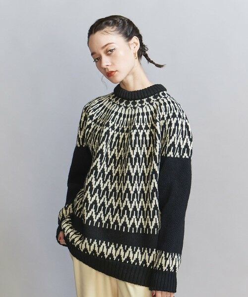 【別注】＜Guernsey Woollens＞ノルディックニットプルオーバー