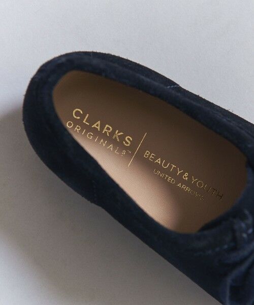 別注】 ＜CLARKS＞ WALLABEE NAVY/シューズ （フラットシューズ