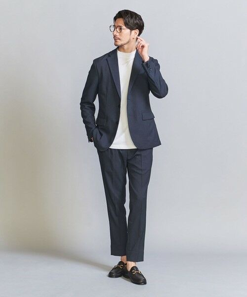 【WEB限定 WARDROBE SMART】LANATEC セットアップ/背抜きジャケット＆イージーパンツ