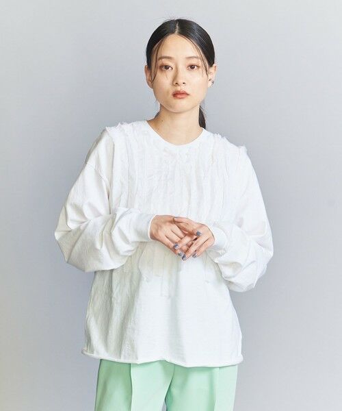 BEAUTY&YOUTH UNITED ARROWS / ビューティー&ユース ユナイテッドアローズ カットソー | 【WEB限定】＜dahl'ia＞リメイク ロングスリーブ プルオーバー | 詳細1