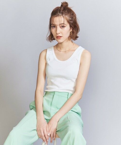BEAUTY&YOUTH UNITED ARROWS / ビューティー&ユース ユナイテッドアローズ タンクトップ | コットンブレンド テレコ タンクトップ | 詳細2