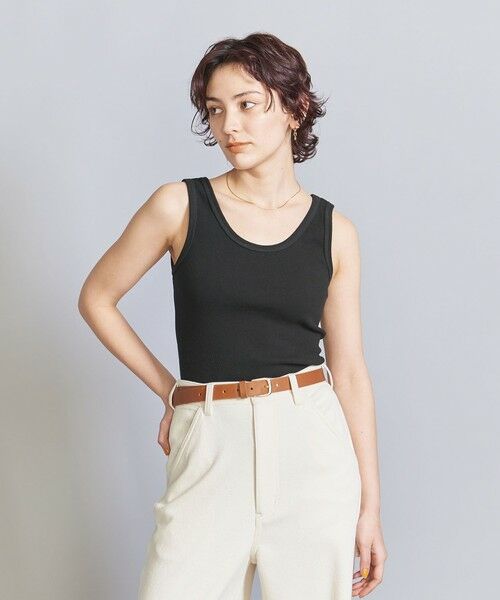 BEAUTY&YOUTH UNITED ARROWS / ビューティー&ユース ユナイテッドアローズ タンクトップ | コットンブレンド テレコ タンクトップ | 詳細6