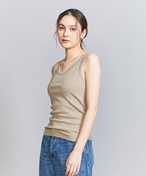BEAUTY&YOUTH UNITED ARROWS / ビューティー&ユース ユナイテッドアローズ タンクトップ | コットンブレンド テレコ タンクトップ | 詳細13