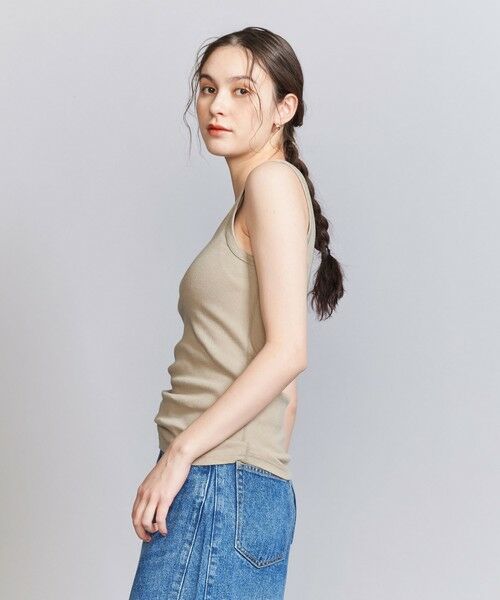BEAUTY&YOUTH UNITED ARROWS / ビューティー&ユース ユナイテッドアローズ タンクトップ | コットンブレンド テレコ タンクトップ | 詳細14