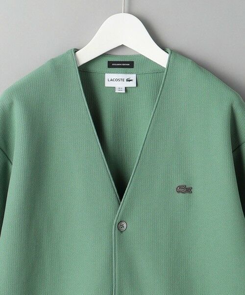 別注】 ＜LACOSTE＞ 1TONE CARDIGAN/カーディガン （カーディガン