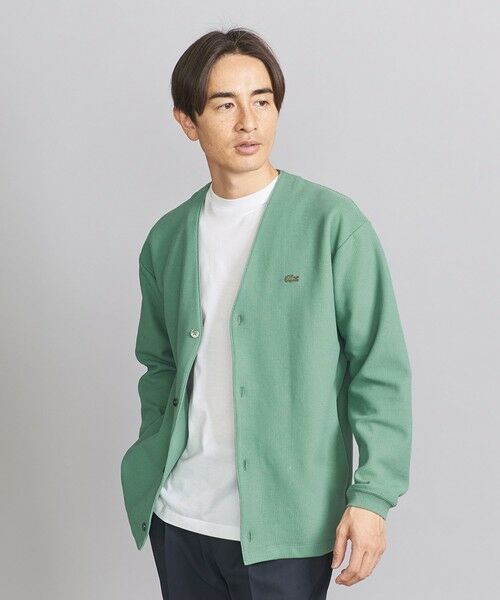 別注】 ＜LACOSTE＞ 1TONE CARDIGAN/カーディガン （カーディガン