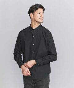 【WEB限定 WARDROBE SMART】コットン ポプリン バンドカラー スキッパー シャツ