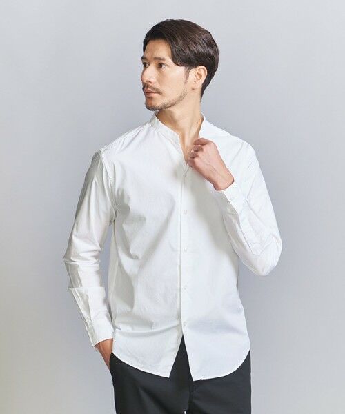 BEAUTY&YOUTH UNITED ARROWS / ビューティー&ユース ユナイテッドアローズ シャツ・ブラウス | 【WEB限定 WARDROBE SMART】コットン バンドカラー スキッパー シャツ | 詳細2