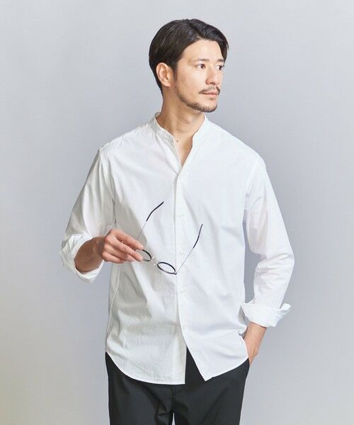 BEAUTY&YOUTH UNITED ARROWS / ビューティー&ユース ユナイテッドアローズ シャツ・ブラウス | 【WEB限定 WARDROBE SMART】コットン バンドカラー スキッパー シャツ | 詳細4