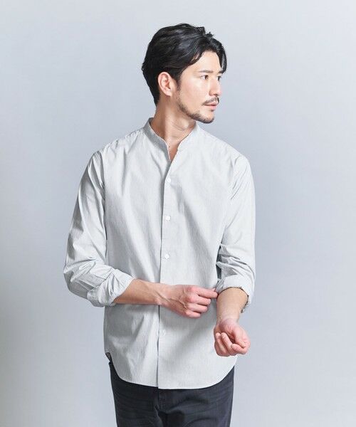 BEAUTY&YOUTH UNITED ARROWS / ビューティー&ユース ユナイテッドアローズ シャツ・ブラウス | 【WEB限定 WARDROBE SMART】コットン バンドカラー スキッパー シャツ | 詳細19