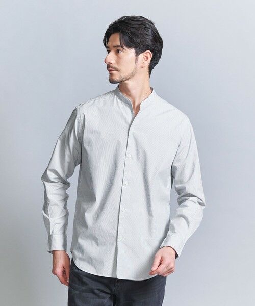 BEAUTY&YOUTH UNITED ARROWS / ビューティー&ユース ユナイテッドアローズ シャツ・ブラウス | 【WEB限定 WARDROBE SMART】コットン バンドカラー スキッパー シャツ | 詳細20