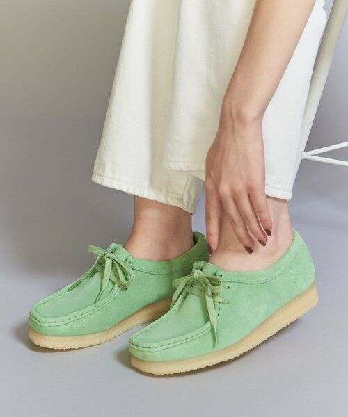 セール】 ＜Clarks＞WALLABEE ワラビー スエード シューズ/Pine Green