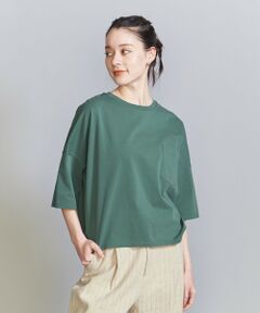 <b>品よくリラックススタイルを叶えるドルマンスリーブTシャツ</b><br><br>■デザイン<br>強撚タイプのコットン天竺生地でお作りした、ショートスリーブTシャツ。<br>程よくボリュームを持たせたドルマンスリーブに前後差を付けた着丈が、大人の抜け感を演出。<br>胸ポケットがさりげなくアクセントを効かせます。<br><br>■素材<br>さらっとしたドライタッチが特徴のコットン100％天竺素材。<br><br>■コーディネート<br>シンプルながら存在感のあるアイテムは、お手持ちのボトムと合わせるだけでコーディネートの鮮度をあげてくれます。<br><p style=display:none>#春服、#夏服</p><br>============================<br>裏地：なし<br>透け感：ホワイトのみややあり<br>伸縮：ややあり<br>光沢感：なし<br>============================<br><br>【注意事項】<br>※商品を使用前に、タグ等に記載されている「取り扱い上の注意書き」、「洗濯表示」を必ずご確認ください。<br>※商品画像は、光の当たり具合やパソコンなどの閲覧環境により、実際の色味と異なって見える場合がございます。あらかじめご了承ください。<br>※商品の色味の目安は、商品単体の画像をご参照ください。<br><br>店舗へお問い合わせの際は、全国のBEAUTY & YOUTH各店舗まで下記の品名/品番をお申し付けください。<br>品名：〇BL HT/C DLMN T  品番：16121375083