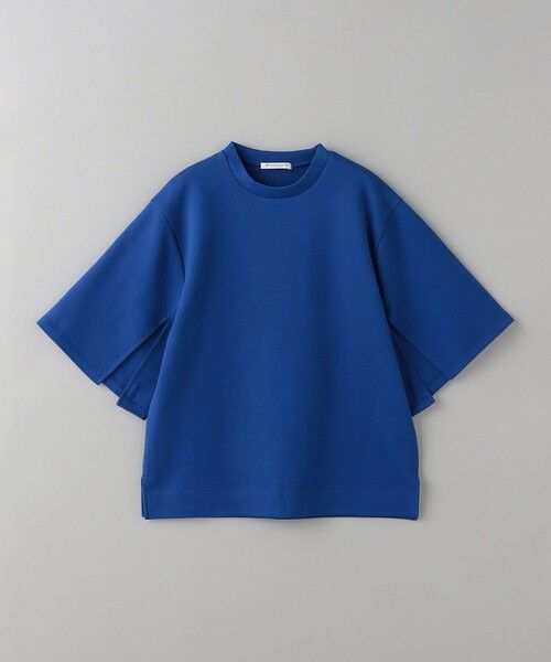 【WEB限定】スリットスリーブ カットソー プルオーバー -ウォッシャブル-