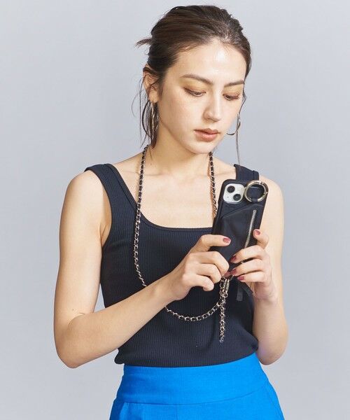 BEAUTY&YOUTH UNITED ARROWS / ビューティー&ユース ユナイテッドアローズ モバイルケース | ＜AJEW＞DRESS チェーンストラップ iPhone14ケース | 詳細1