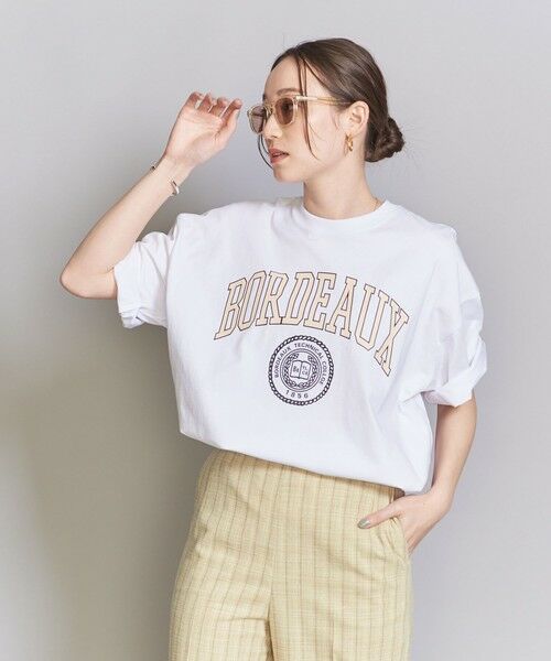 BEAUTY&YOUTH UNITED ARROWS / ビューティー&ユース ユナイテッドアローズ カットソー | 【WEB限定】カレッジ ワイド クルーネック Tシャツ | 詳細18