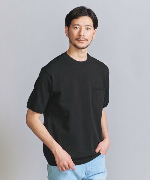 BEAUTY&YOUTH UNITED ARROWS / ビューティー&ユース ユナイテッドアローズ ニット・セーター | 【WEB限定 WARDROBE SMART】デオドラント 1ポケット ニット Tシャツ | 詳細5